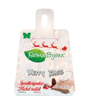 FARMA BIJOUX Hypoallergenic earrings without Nickel Xmas Edition Merry Xmas BE XM-1