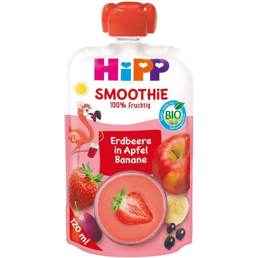 HIPP Organic Smoothie Strawberry, Apple & Banana 120ml