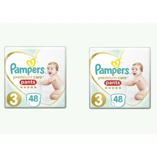 PAMPERS Premium-Hosen Premium-Hosen N3 6-11kg 96 Stück ( 2 Packungen à 48 Stück )