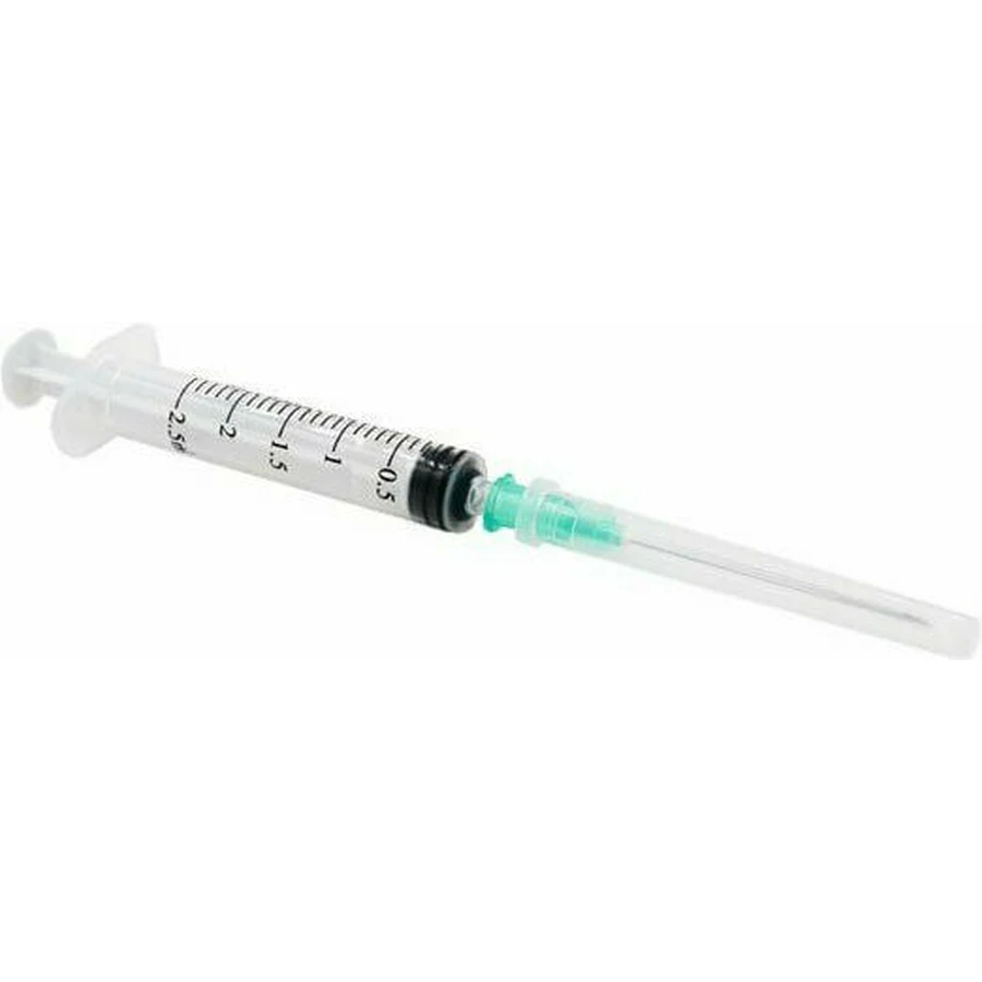 KARABINIS Jeringa Medica Con Aguja 2.5ml 23g x 1 1/4" (0.6x32mm) 100 Piezas