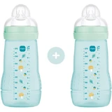 MAM Easy Active Plastic Bottle with silicone teat from 2+ months 270ml 2 pieces