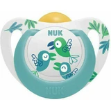 NUK Star Rubber Fopspeen voor 6-18 Maanden Met Etui & Lelie 10.734.066 - Groene Papegaai