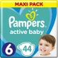 PAMPERS Baby Diapers Active Baby No.6 13-18Kgr 44 pieces Maxi Pack