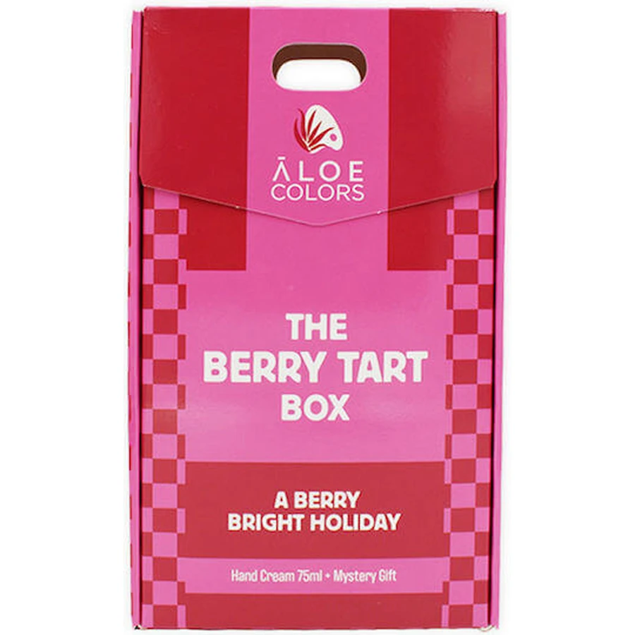 ALOE COLORS Xmas Promo The Berry Tart Box With Berry Xmas Hand Cream Crème hydratante pour les mains, 75ml & Mystery Gift