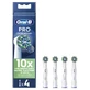 ORAL B Pro CrossAction Replacement Electric Toothbrush Heads, 4 pieces