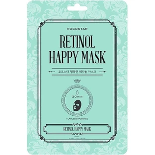 KOCOSTAR Retinol Happy Mask Retinol Gesichtsmaske Glatte & strahlende Haut 1 Stück
