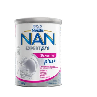NAN Expert Pro Sensitive Plus+ Milchpulver für die diätetische Behandlung von Koliken und Verstopfung 400gr