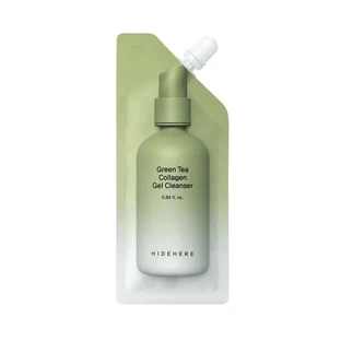 HIDEHERE Hypoallergene Groene Thee Collageen Gel Cleanser, Hypoallergene Gezichtsreiniger 3 In 1, 25ml
