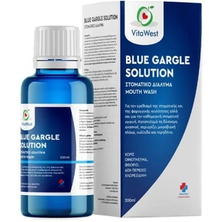VITAWEST Blue Gargle Solution Bain de bouche pour usage quotidien 200ml