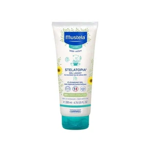 MUSTELA Stelatopia Gel Limpiador Gel Espumoso para Cuerpo y Cabello, 200ml