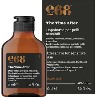 E68 The Time After Aftershave para Piel Sensible Cuidado Hidratante para Después del Afeitado 90ml