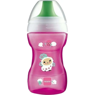 Vaso MAM Fun To Drink Vaso de Plástico Educativo 270ml 8m+ En Varios Colores - Morado