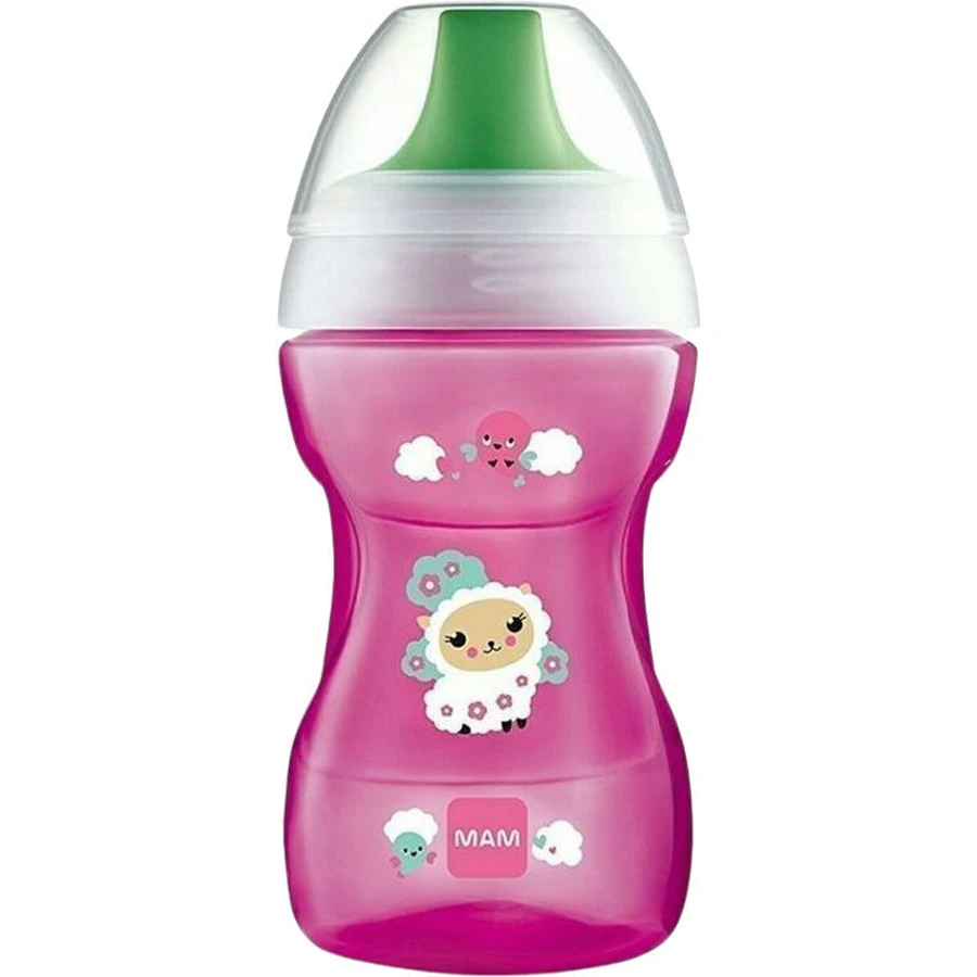Vaso MAM Fun To Drink Vaso de Plástico Educativo 270ml 8m+ En Varios Colores - Morado