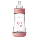 CHICCO Plastic fles Perfect 5 anti-koliekfles met siliconenspeen voor 2+ maanden 240 ml