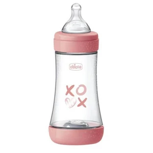 CHICCO Plastic Bottle Perfect 5 Anti-Colic Bottle with Silicone Nipple for 2+ Months 240ml