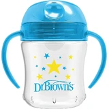 DR. BROWN'S Soft Spout Transition Cup Vaso de aprendizaje con boquilla blanda, tapa y asas 180ml 6+ Meses