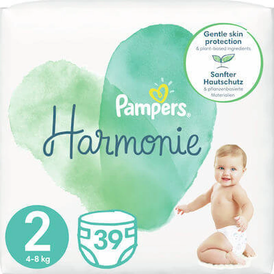 PAMPERS Harmonie Baby Windeln Nr.2 4-8Kg 39 Stück Value Pack
