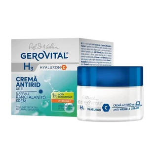 Gerovital H3 Hyaluron C Crema de día antiarrugas, 50 ml