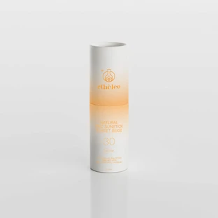ETHELEO Natuurlijke Zink Zonnekunst Zonnebrandcrème voor Gevoelige Zones SPF30 30g