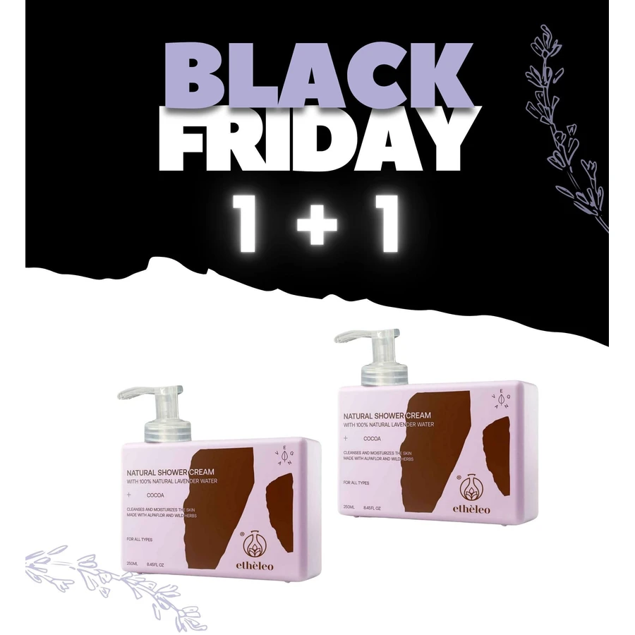 ETHELEO Body Cream Chocolate Feuchtigkeitsspendendes Duschgel mit Schokoladenduft 250ml 1 + 1 GESCHENK