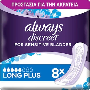 ALWAYS Discreet Long Plus Acrateia Pads 8 Pieces