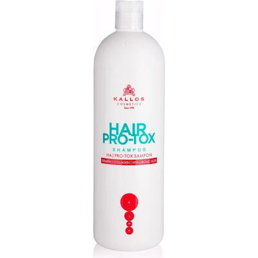 KALLOS Hair Pro Champú Tox con Queratina, Colágeno y Hialurónico 500ml