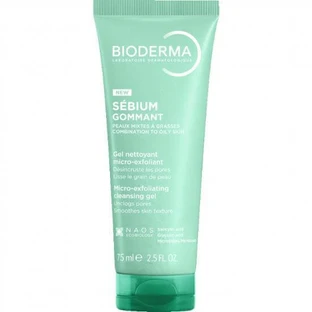 BIODERMA Sebium Gommant Reinigingsgel Milde Exfoliërende Gel voor de Vette Huid 75ml