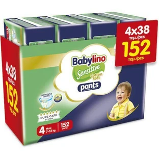 BABYLINO Broekje Katoen Zacht Nr 4 7-13kg (38x4) 152 Stuks