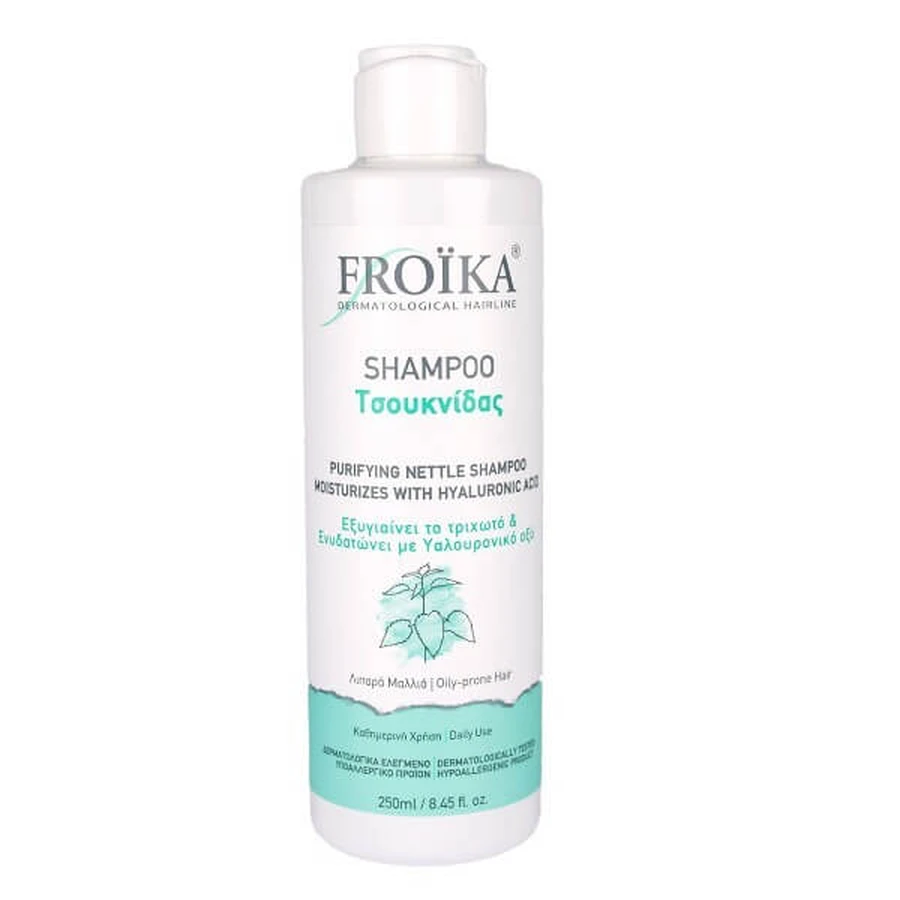 FROIKA Shampoo Brandnetelextract tegen vette huid 250ml