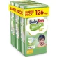 BABYLINO Sensitive Cotton Soft No5+ 12-17 Kg SUPER PACK 126 Stück