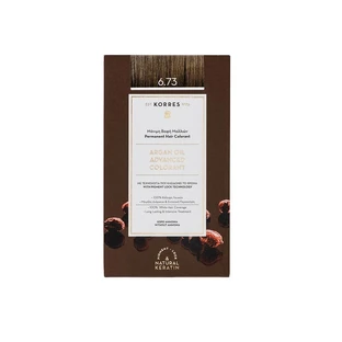 KORRES Arganolie Advanced Kleurstof Haarverf 6.73 Golden Cocoa