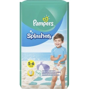 PAMPERS Couches pour bébés-Maillots de bain pour les éclaboussures en toute sécurité No.5-6 14+Kgr 10 pièces