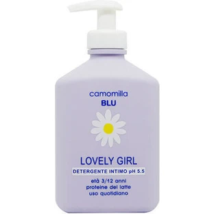 CAMOMILLA Blu Lovely Girl Intimate Wash Lotion nettoyante douce pour les filles de 3 à 12 ans pH5.5 300ml