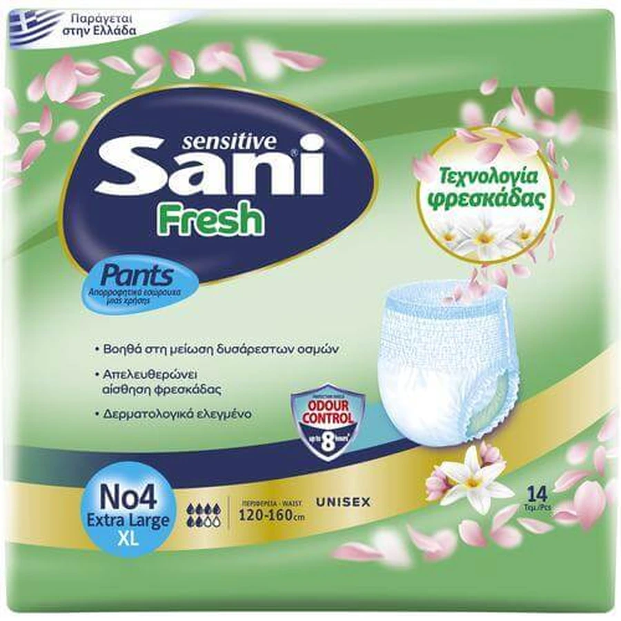 SANI Pants Fresh No4 XLarge 120-160cm 14 Pieces