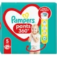 PAMPERS Broekjes 360° Baby Luiers-Bandje No5 (12kg-17kg) 28 Stuks
