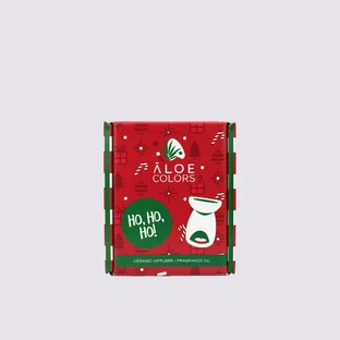 ALOE COLORS Coffret cadeau brûleur céramique Ho Ho Ho Céramique Parfumerie & Huile aromatique Melomakarono