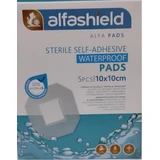 ALFASHIELD Waterdichte Steriele Stickers 10x10cm 5 Stuks