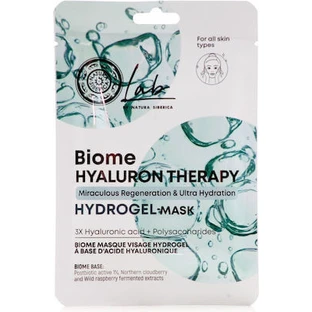 NATURA SIBERICA Lab Biome Hyaluron Therapie Hydrogel Gesichtsmaske mit Hyaluronat 1 Stück