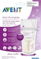 PHILIPS Avent Bewaarzakjes voor moedermelk x25 180ml