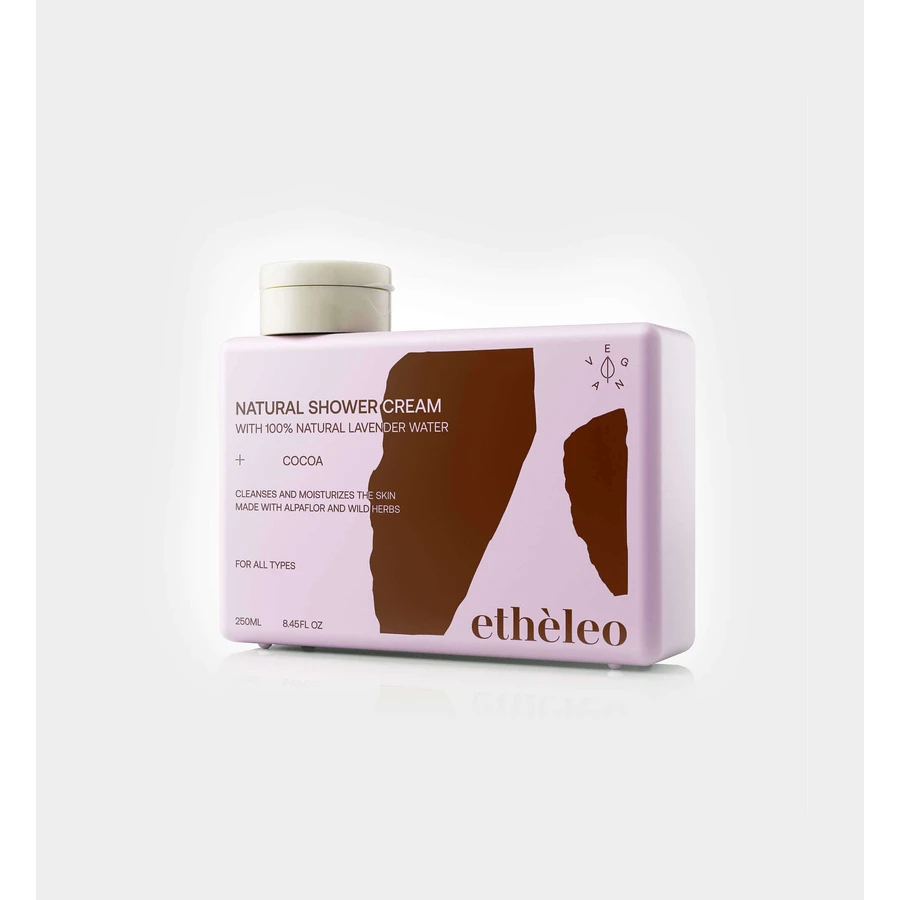ETHELEO Cocoa Natural Shower Cream Shower Gel with Cocoa Perfume 250ml