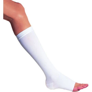 GOLDEN NET Chaussette pour genou inférieur Postopératoire avec orteils ouverts Classe I 314 Blanc