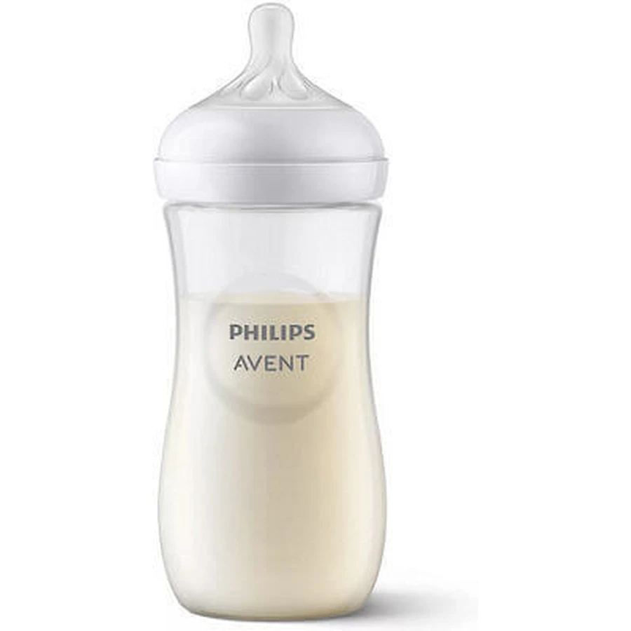 AVENT Natural Response Plastic Bottle with Silicone Nipple for 3+ Months 330ml [SCY906/01]