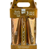 LUXURIOUS Promo Vanilla Madagascar 2in1 Body Wash 280ml & Natural Exfoliating Body Scrub & Rich Moisturizing Body Cream 280ml