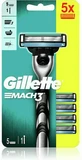 GILLETTE Mach3 reserve scheerkoppen 5 stuks + scheermachine handvat Mach3 1 stuk cadeau
