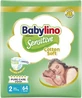BABYLINO Cotton Soft Diapers with sticker No.2 For 3-6kg 64 pieces