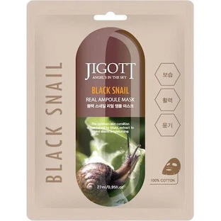 JIGOTT Mascarilla de Caracol Negro Mascarilla Facial Antiedad Brillo y Limpieza 27ml