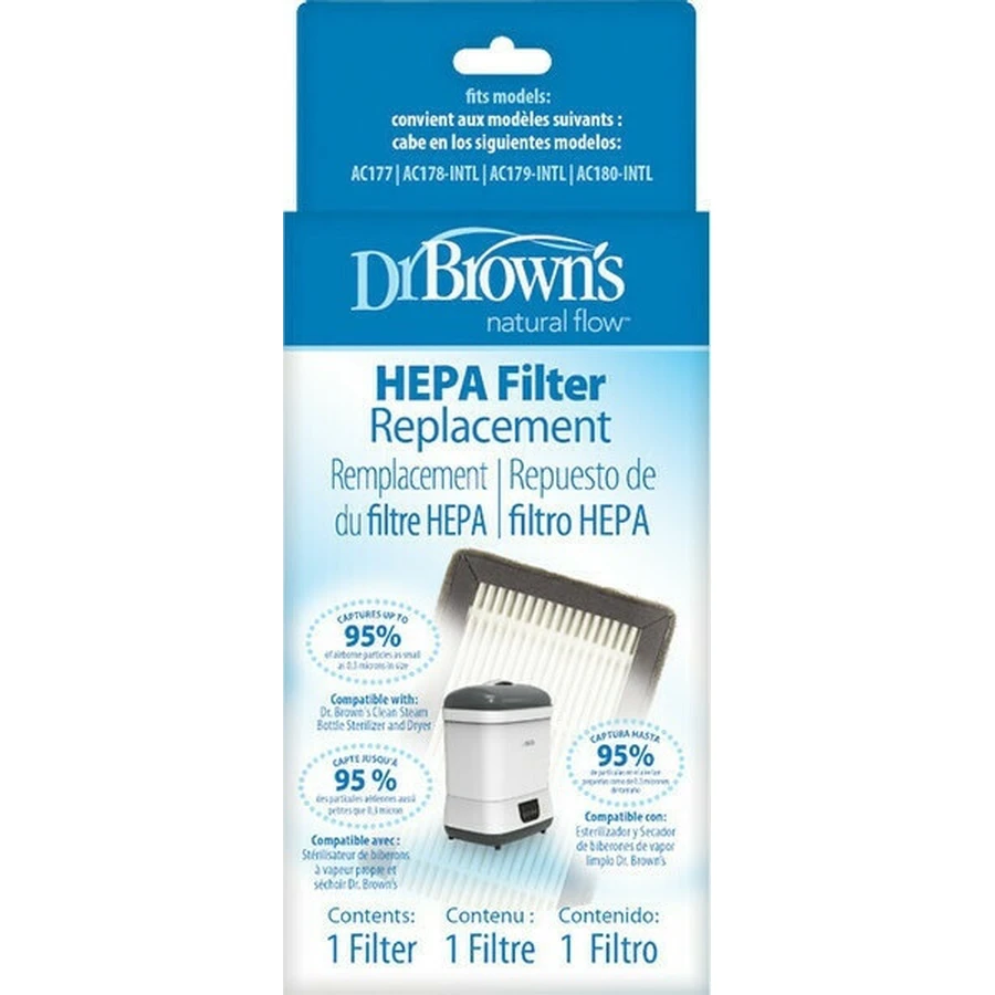 DR BROWN'S Filtro de aire HEPA para esterilizador eléctrico y secadora AC 197