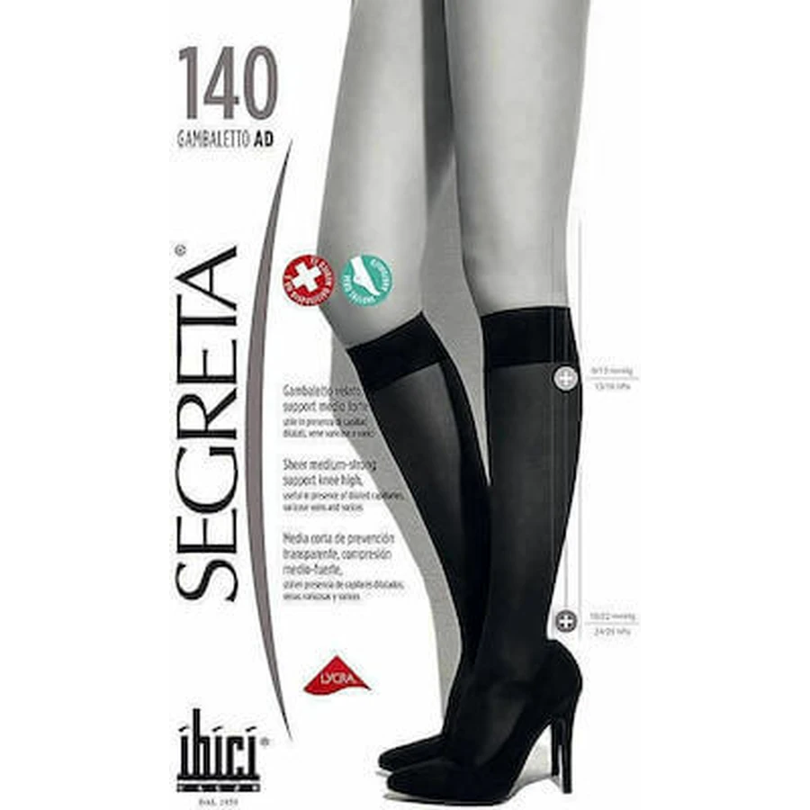 SEGRETA Gambaletto 140Den Chaussettes de genou à compression moyenne Beige