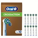 ORAL B Pro Cross Action Replacement Electric Toothbrush Heads 10 Pieces (têtes de brosse à dents électrique de remplacement)