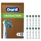 ORAL B Pro Cross Action Replacement Electric Toothbrush Heads 10 Pieces
